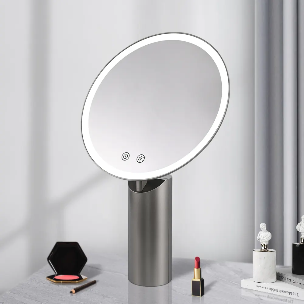 Desktop Vanity Mirror Touch switch makeup LED mirror with USB