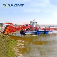 Moissonneuse-batteuse électrique automatique JULONG JLGC50 avec moteur et boîte de vitesses, capacité de 2,7 tonnes, vitesse de 3 km/h, certifiée ISO9001, à vendre