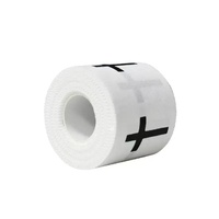 Plester Olahraga Kaku Motif Silang Unisex Lebar 2 inci Panjang 23 kaki Stabilisasi Jari Pergelangan Tangan Pergelangan Kaki Olahraga Luar Ruangan
