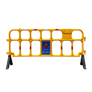 Barrera de Tráfico Temporal de Plástico HDPE, Barrera de Seguridad Vial para Control de Multitudes, Alta Durabilidad, 1000 mm de Altura, 2000 mm de Longitud - Product Image 3