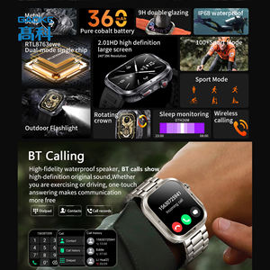 GAOKE Mk86 Luxe Android Robuste Smartwatch Montre Écran Tactile Intelligent Smart Health Watch Sport Montre Numériques Homme Smart - Product Image 2