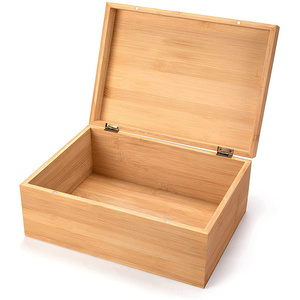 صندوق تخزين وتذكارات من الخيزران مع غطاء، ديكور مكتبي يدوي الصنع متعدد الوظائف بأسلوب أوروبي، صندوق هدايا كبير للزينة - Product Image 4