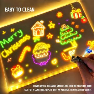 Lumiboards 儿童 LED 绘画板，30 X 20 厘米发光透明亚克力绘画书写板，生日、圣诞节的理想礼物 - Product Image 2