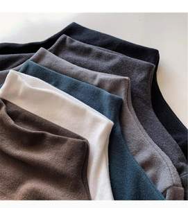 Maglia <span class=keywords><strong>Termica</strong></span> da <span class=keywords><strong>Donna</strong></span> RUICHI 230GSM 1*1 in Velluto Tedesco a Costine, <span class=keywords><strong>T</strong></span>-<span class=keywords><strong>Shirt</strong></span> Base a Collo Alto Spazzolato - Product Image 3