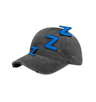 Casquette de baseball en jean délavé et brodé, style sportif vintage américain, effet usé, réglable, unisexe, tendance urbaine