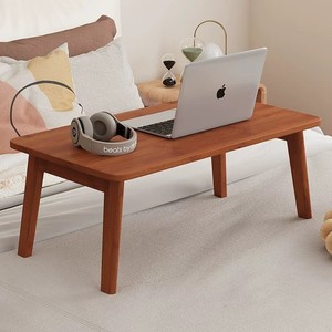 Bedside table, folding computer <b>desk</b>, simple <b>small</b> table for bedroom and home use, movable and extendable study <b>desk</b>, writing - Product Image 2