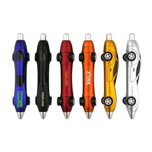 Custom Printed 1.0mm Orange <b>Ballpoint</b> <b>Pen</b> Metallic Color Plastic Body Kids' Gifts on Promotion - Product Image 1
