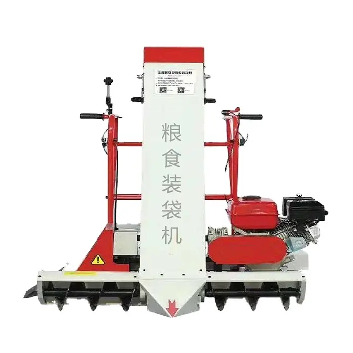 Convenient grain collecting and bagging machine widely used to gather and fill drying grains