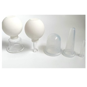 Beauty miglior prezzo Set di cinque pezzi in Silicone viso strumento di massaggio coppettazione del viso - Product Image 5
