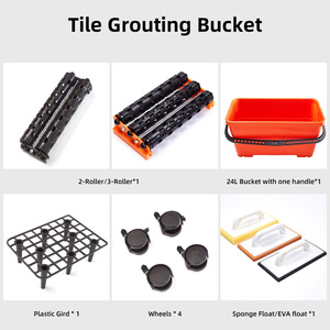 Washboy spons, drijvende emmer met wielen, reinigingssysteem, tegelvoeg emmer, Washboy voegreiniging, Washboy kit, voegset - Product Image 2