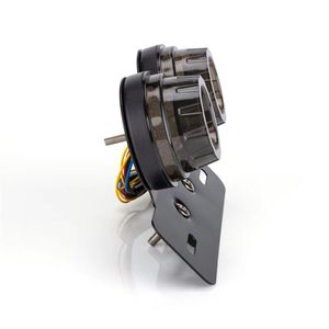 Luz trasera LED para motocicleta Sx, 12V, doble redonda, señal de giro retro, ajuste universal para modelos Harley - Product Image 2