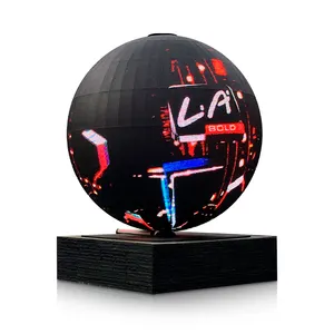Indoor 360 Degree Flexible Sphere Led Display For Hotel Store Diameter 1M Full Color Digital Led Ball Led Globe Sphere Screen