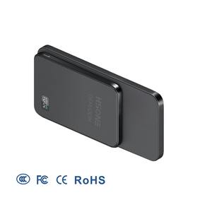 Banque d'alimentation sans fil magnétique en alliage d'aluminium ultra-mince avec charge rapide 5000mAh, sortie 20W pour smartphones - Product Image 1