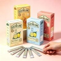 Boîte d'emballage en papier avec logo personnalisé pour sachet de poudre d'électrolyte, boîte en carton de qualité alimentaire pour la vente au détail OEM ODM en gros