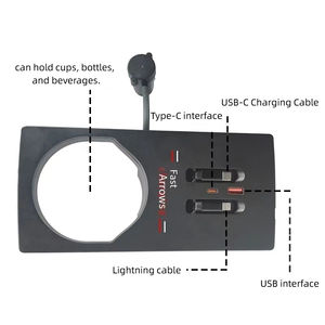 Base de Carga Inalámbrica para <span class=keywords><strong>Audi</strong></span> <span class=keywords><strong>Q3</strong></span> <span class=keywords><strong>RS</strong></span> F3 <span class=keywords><strong>Sportback</strong></span>, con Cable Retráctil Tipo-C, para el Interior del Automóvil - Product Image 6