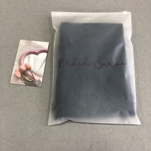 Biodegradable Garment T Shirt Clothes Packing Zip Lock Frosted Minimalism Style Sealable Clear Zipper Compostable Bag