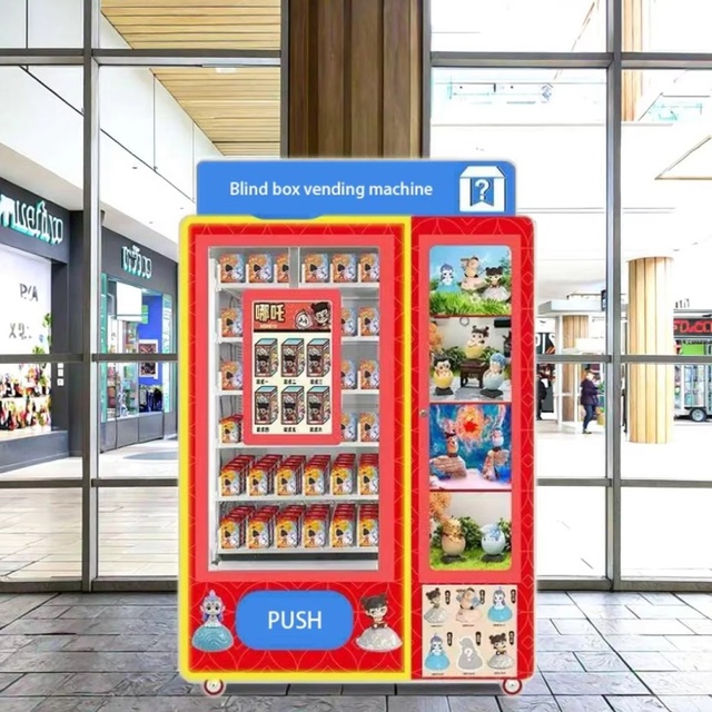 Remote-Monitored Custom Stickers Blind Boxes Trading Cards Vending Machines With Credit Card & Cash Payments