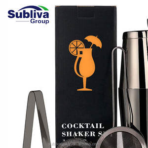 Ensemble pour salle à <span class=keywords><strong>Cocktail</strong></span> en acier inoxydable, boîte cadeau rectangulaire de 11 pièces - Product Image 2