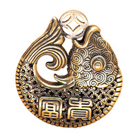 Nouveau arowana porte-clés en laiton bricolage accessoires pièces carpe saut portique pendentif cadeau en gros