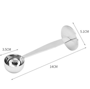 2-1 माप कॉफी बीन चम्मच स्टेनलेस स्टील कॉफी के साथ स्कूप और 15 मिलीलीटर टैम्पिंग कॉफी बीन - Product Image 2