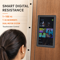 Appareil de musculation mural intelligent avec résistance numérique de 1 à 100 kg, double moteur, machine à câbles pour la maison avec écran tactile