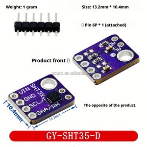 Módulo de Sensor de Temperatura y Humedad Digital I2C Zopro para Monitoreo Ambiental, Serie SHT40/SHT41/SHT45/GY-SHT3x, Montaje DIP - Product Image 4