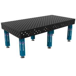 SteelExpert GPPH welding bench 2.4x1.2m, 25mm thick, <b>28mm</b> holes in diagonal grid - Product Image 1