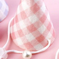 Petit chapeau haut de forme décoratif pour gâteau, nouveau design, brodé, motif chien, pour table de desserts d'été ou d'hiver