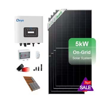 Deye Solar Kit 10Kw 5Kw 2KW Solar Panels System 5000W on Off Grid Solar System Jinko Longi 430W 445W Solar Panels Home Use