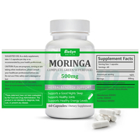 Kapsul Bubuk Moringa BioSyn OEM Suplemen Kesehatan untuk Mendukung Energi bagi Dewasa-Tidak untuk Anak-anak dan Wanita Hamil