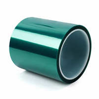 Résine époxy résistante à la chaleur à haute température, revêtement en poudre, masquage par sublimation, film polyester PET vert Kaptons, ruban adhésif en silicone