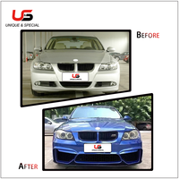 M4 gaya bagian mobil bumper mobil PP Bodykit plastik untuk Prelci BMW 3 seri E90 2005-2008 Upgrade M4