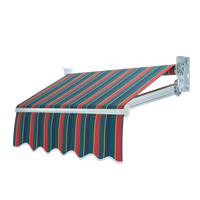 Auvent de balcon, terrasse, patio, villa, personnalisable, 5 m, rétractable, en alliage d'aluminium moderne, anti-UV, revêtement en polyester PVDF, imperméable