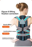 Correcteur de posture universel Cyrus Sports en néoprène respirant avec ceinture de soutien des épaules et support lombaire universel