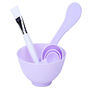 4 en <span class=keywords><strong>1</strong></span> maquillaje cuidado de <span class=keywords><strong>la</strong></span> piel belleza herramientas de plástico DIY máscara facial tazón con espátula - Product Image 2