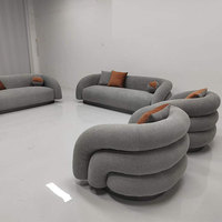 Fauteuil de salon moderne en velours, rembourré en éponge, fauteuil de luxe pour hôtel, salon, réception