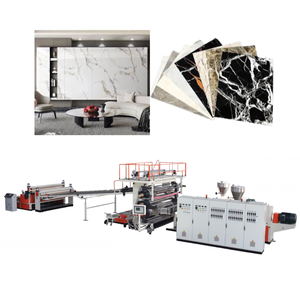Co-Extruder PVC Kunststoff Marmorplatte Kunststein Innendekoration Wand Hintergrund platte Extruder Herstellung Maschine - Product Image 1