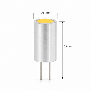 หลอดไฟ LED G4 0.7W COB แบบ Bi-Pin  วัสดุโลหะขัดเงาอะลูมิเนียม แสงวอร์มไวท์ ประหยัดพลังงาน ใช้กับโคมไฟระย้า โคมไฟเพดาน โคมไฟตู้  อายุการใช้งานยาวนาน - Product Image 4