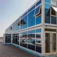 Maison conteneur économique moderne, résistante aux ouragans, à panneaux sandwich, en kit, installation rapide, portable, pour salon, entrepôt ou bureau