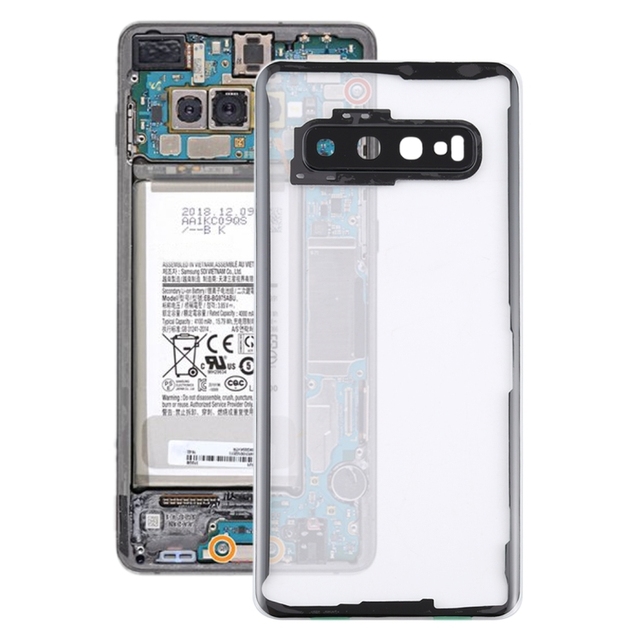 New Factory Price Parts for Samsung Galaxy S10 G973F/DS G973U G973 SM-G973 Transparent Battery Back Cover with Camera Lens Cover