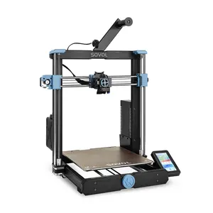 Kit Printer 3D besar pra-rakitan 96% Sovol SV06PLUS Clone presisi tinggi prusa i3 bingkai sumbu Z ganda untuk pencetakan PETG PLA TPU