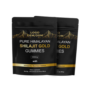 Gomitas de Shilajit y Ashwagandha OEM, Suplemento para el Rendimiento y la Recuperación, Sin Gluten, Vegano, Uso para Adultos - Product Image 2