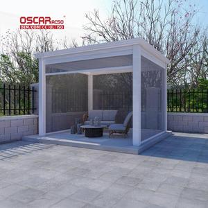 Pergola Bioclimatique Automatique/Manuelle 3x4m Ignifuge en Aluminium avec Lames Orientables pour Jardin, Patio et Cour Arrière - Product Image 1