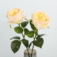 Roses artificielles hydratantes Austin Rose, toucher réel, pour décoration de mariage, fête, maison, bouquet de mariée