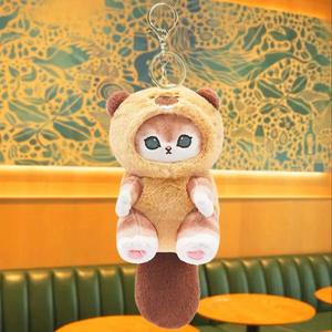 2025 nouveau Mofusand chat Fushandi requin chat déguisement raton laveur écureuil peluche poupée pendentif ornements - Product Image 4