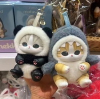 Pendentif en peluche japonais Mo-fu Sande Shark Cat Fushandi, boîte mystère