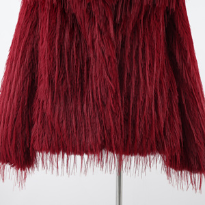 เสื้อโค้ทขนเฟอร์เทียมแบบสั้น ผ้าไหมเนื้อนุ่ม ทรงยาว สไตล์แรคคูน สำหรับผู้หญิง อุ่นสบายสำหรับฤดูหนาว - Product Image 6