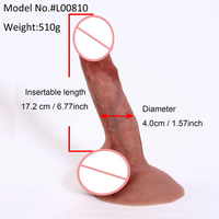 Pene de silicona Insertable de 6,77 pulgadas, tapón anal, Juguetes sexuales para adultos, ventosa, consolador realista grueso, productos para masturbación