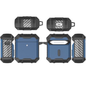 Eraysun Multiple fibre de carbone nouveau produit étuis pour écouteurs pour <span class=keywords><strong>Airpods</strong></span> 1/2 version de banlieue universelle <span class=keywords><strong>Airpods</strong></span> étuis de protection - Product Image 2