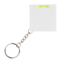 Anneau de ruban à mesurer compact niveleur avec ruban de règle en métal de 1 mètre de long TM005 cadeau promotionnel ruban à mesurer porte-clés